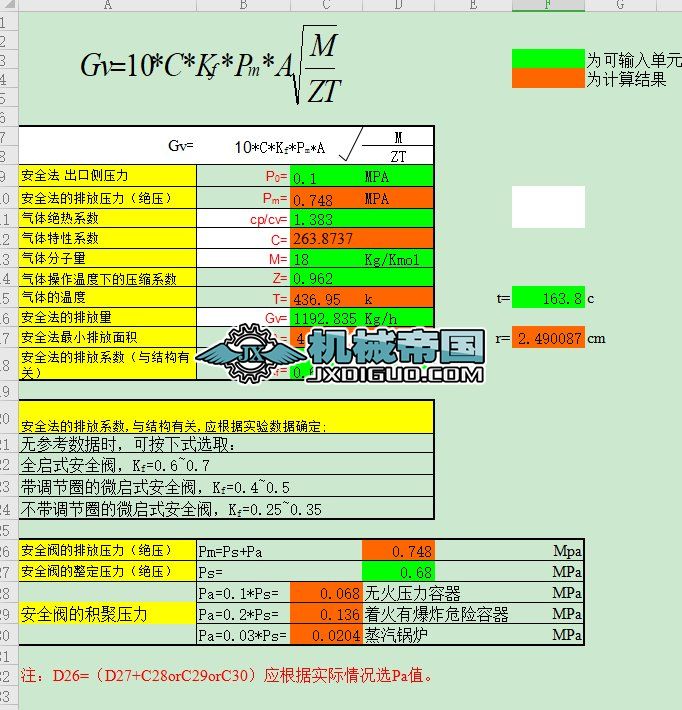 计量间安全阀的主要技术规范参数不包括